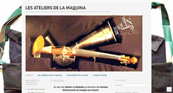 Desktop Screenshot of lesateliers-lamaquina.com