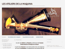 Tablet Screenshot of lesateliers-lamaquina.com